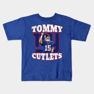 Tommy-Cutlets-Italian-Devito-Football Kids T-Shirt